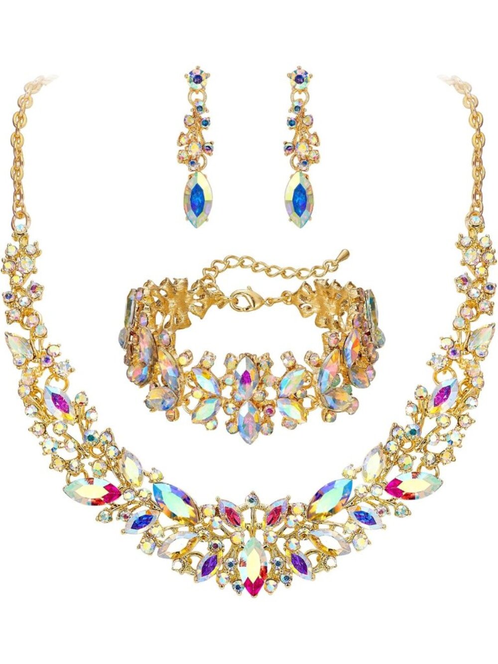 Elegant Wedding & Prom Jewelry Set for Bride & Bridesmaid - Stunning Accessories
